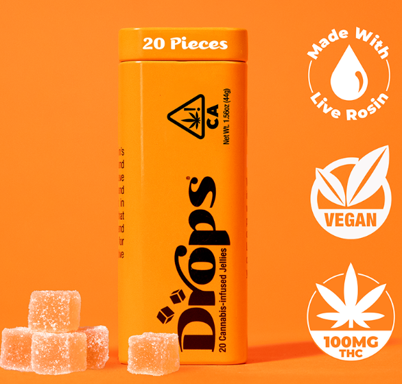 Drops Creative Gummies | Orange-Sativa | 100mg D9 / Creative Gummies